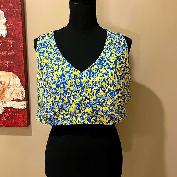 Ideology-Plus Size Speckle Sports Bra-Women’s Size: 3X Color: Speckle Lemon - Picture 1 of 4